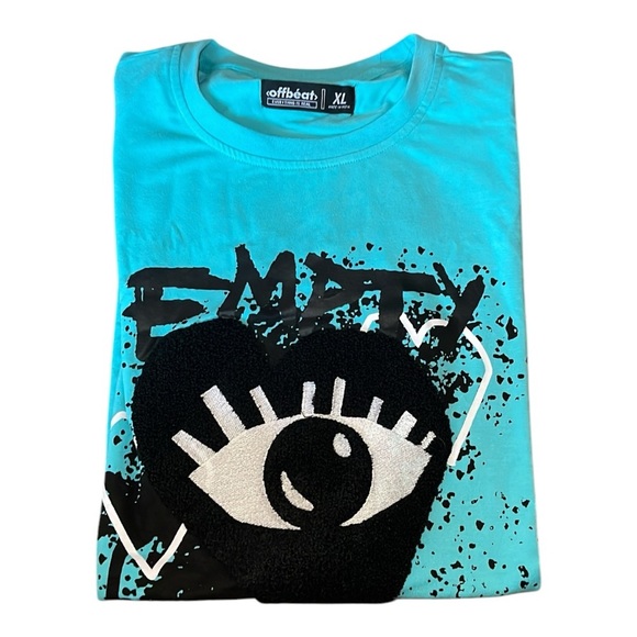 Designer Embroidered T-Shirt. “Empty Eyes” - Picture 8 of 8